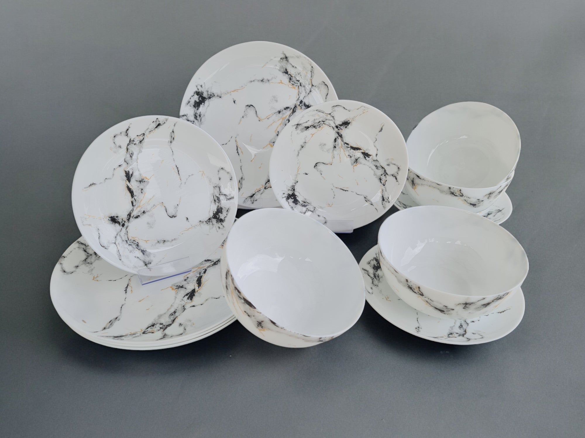 Marble dinnerware best sale