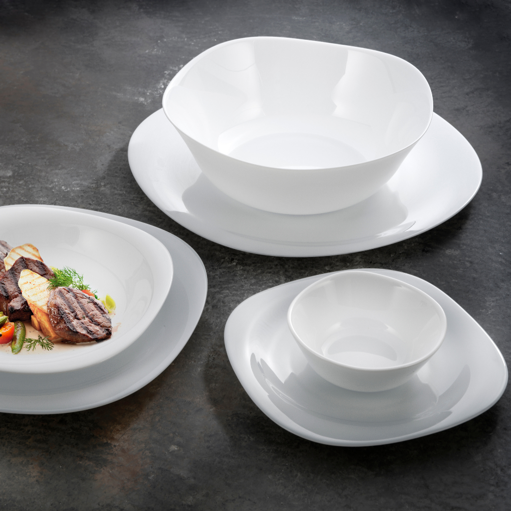 CARINE Dinnerware 12-Piece Set For 4 People - Canopal