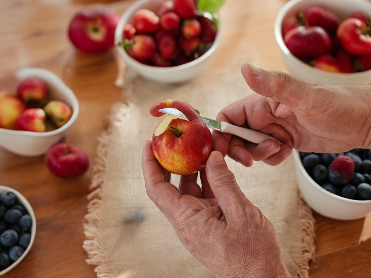 CANOPAL 12-Piece Stainless Steel Knife Set with Ergonomic Handles for Fruits & Veggies